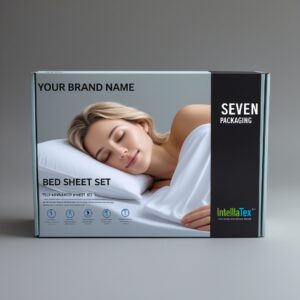 Custom designed bed sheet packaging boxes