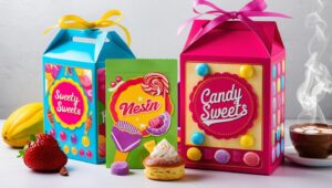 Candy boxes are specialized containers designed for packaging and presenting candies, chocolates, and other sweet treats.
