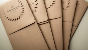 Custom corrugated envelopes are a type of packaging specifically designed for shipping flat or relatively thin items that require more protection than standard paper envelopes but don't necessarily need a full cardboard box.