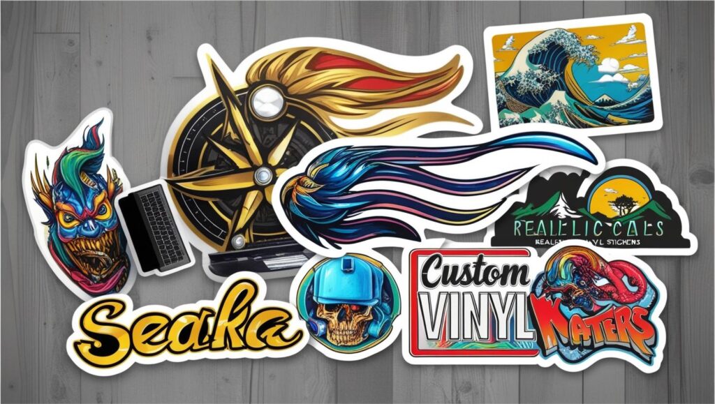 Custom Wholesale Decals, Stickers & Vinyl are the bulk manufacturing and sale of adhesive graphics made from vinyl material, where these graphics are personalized according to a customer's specific designs, sizes, shapes, and intended use.