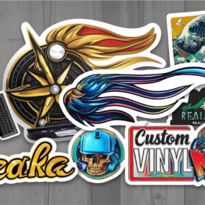 Custom Wholesale Decals, Stickers & Vinyl are the bulk manufacturing and sale of adhesive graphics made from vinyl material, where these graphics are personalized according to a customer's specific designs, sizes, shapes, and intended use.