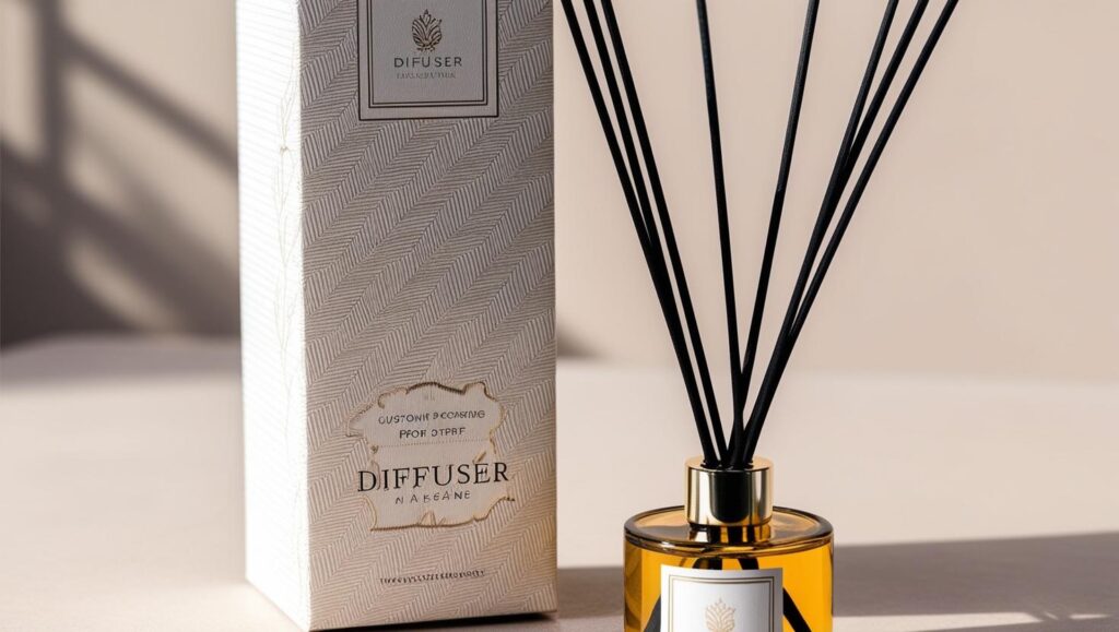 Custom packaging boxes for diffusers are specifically designed containers created to hold, protect, and showcase fragrance diffusers (reed diffusers, electric diffusers, car diffusers, etc.).