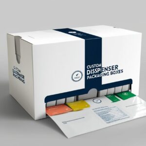 Custom dispenser packaging boxes are specifically designed containers that not only hold and protect a product but also incorporate a mechanism for easy and controlled dispensing of its contents.