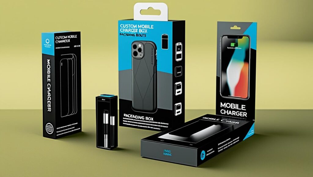 Seven Packaging's Custom Mobile Charger Packaging Boxes are specially designed and manufactured eco-friendly and cost-effective boxes used to package mobile phone chargers (wall adapters, car chargers, wireless chargers, power banks, and charging cables).