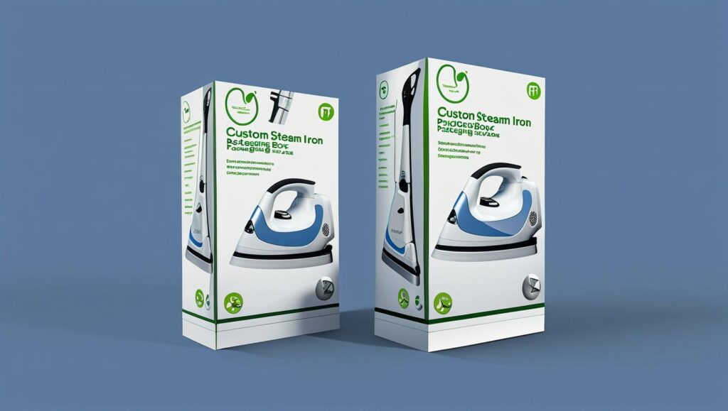 Seven packaging's Custom Packaging Boxes for Steam Irons are tailor-made boxes designed to protect, present, and brand specific steam irons. Ranging from custom luxury displays to robust shipping boxes, and specialized retail or unique designs, each is engineered with specific materials (like corrugated, paperboard, or rigid board), precise dimensions, and custom printing and finishes (like lamination or foil stamping). Crucially, they enhance perceived value, create memorable unboxing experiences, and serve as vital marketing tools.