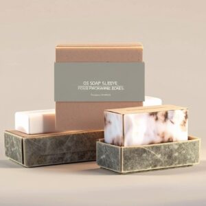 Seven Packaging's Custom Packaging for Soap Sleeves refers to a specific style of packaging that combines a main box (often a simpler, sometimes unprinted box) with an outer sleeve (or band) that slides over it. We can tailor both the box and the sleeve and to your brand's specifications.