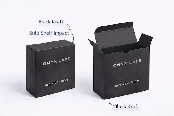 Die-cut custom Mylar pouch — shaped silhouette packaging