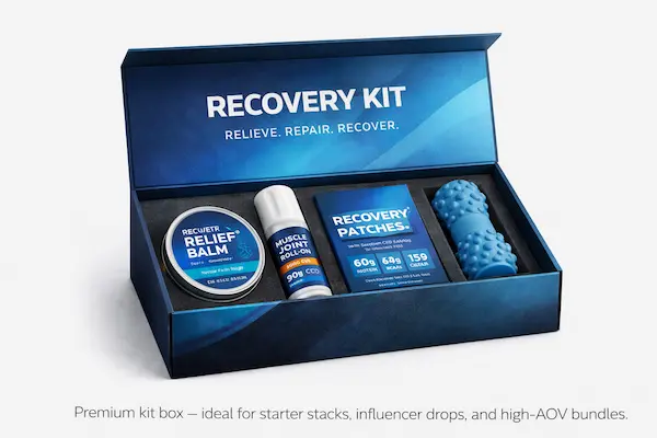 Affordable Custom Recovery & Wellness Packaging Boxes in US