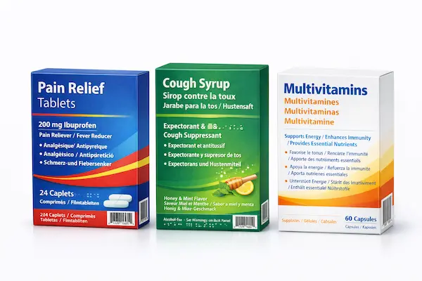 Multilingual medicine cartons — custom printed pharmaceutical cartons for exports and cross-border compliance programs
